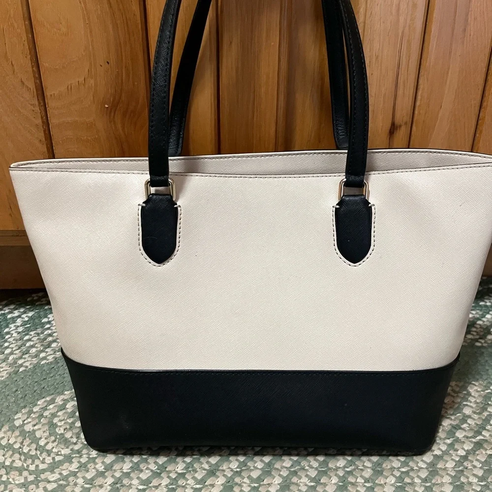 Kate Spade Black and Cream Tote Bag - Picture 2 of 8